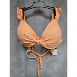 Salt & Cove size XL womens bikini top Peach (S94)